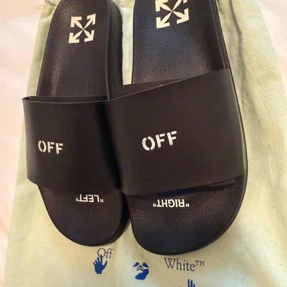 Off white Slides Black Size 40 - Picture 4 of 5